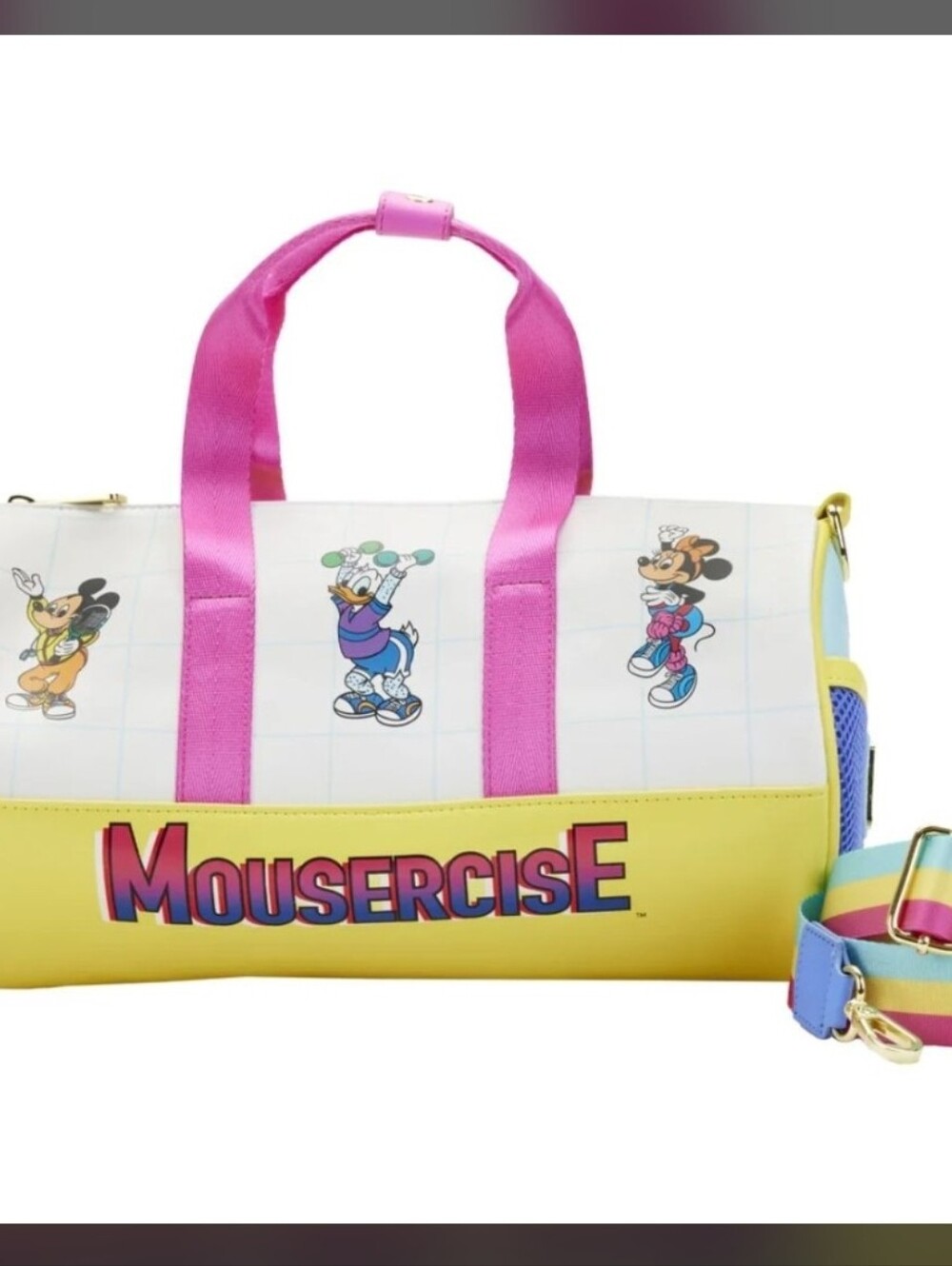 Loungefly x Disney "Mousercise" Mini Duffle / Crossbody Bag